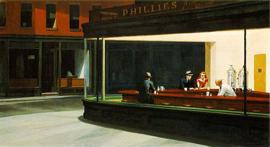 Nighthawks (1942) van Edward Hopper